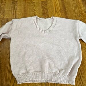 light pink sweater